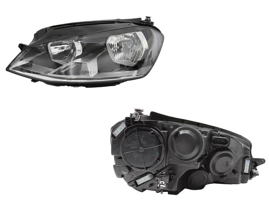 FARO IZQ F/NEGRO C/MOTOR C/MICA BLANCO