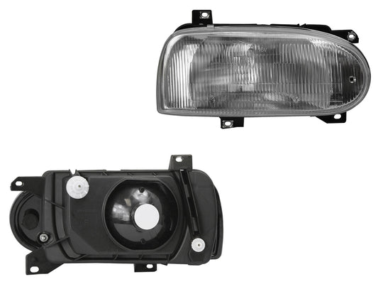 FARO DER F/CROMADO C/BASE PLASTICO VIDIRO RAYADO