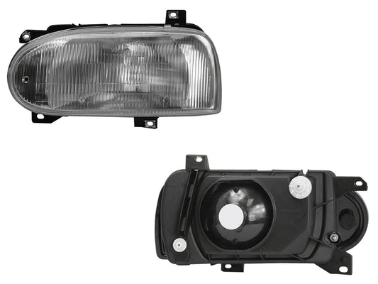 FARO IZQ F/CROMADO C/BASE PLASTICO VIDRIO RAYADO