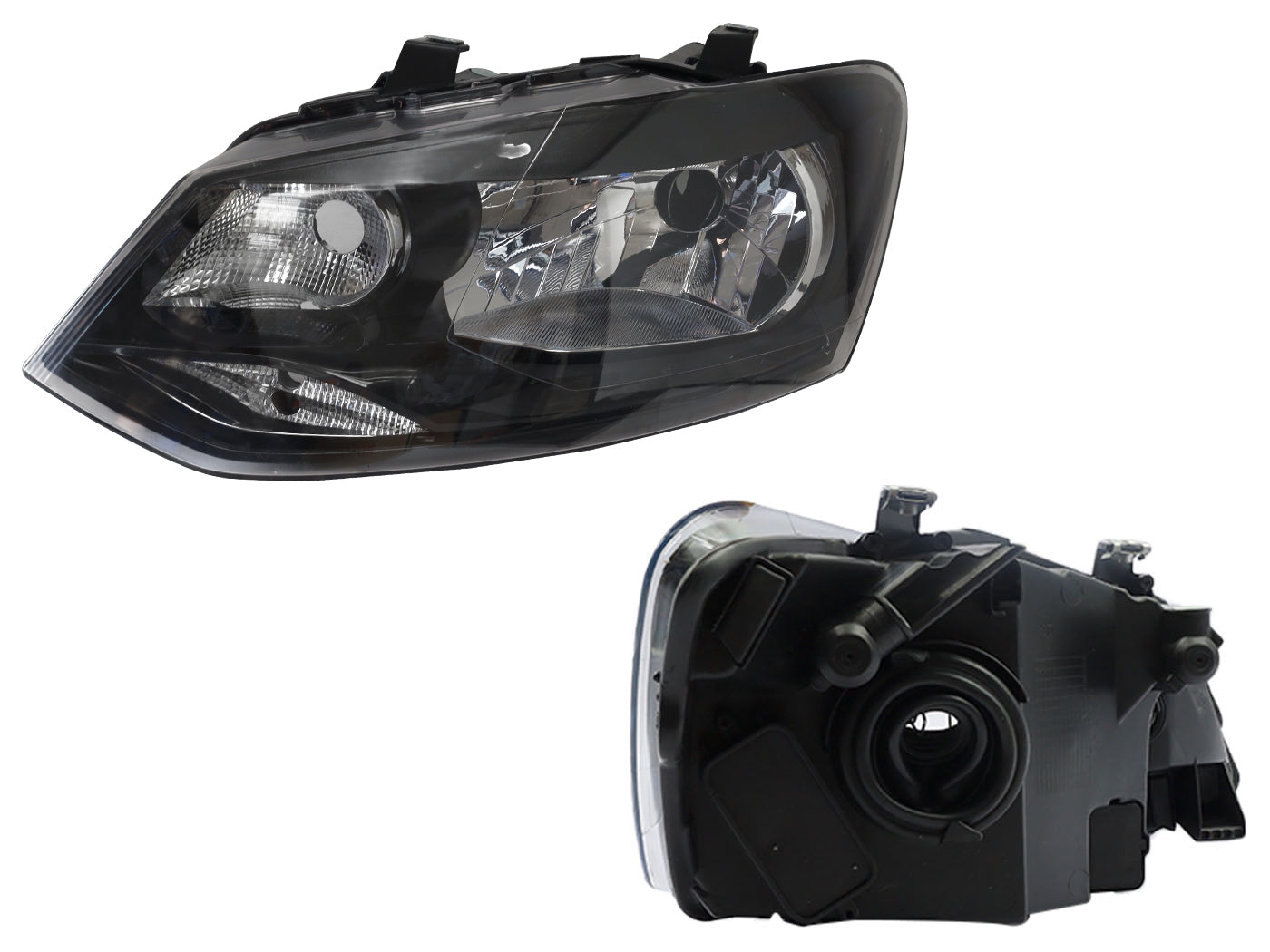 FARO IZQ F/NEGRO S/MOTOR (POLO 15-16)