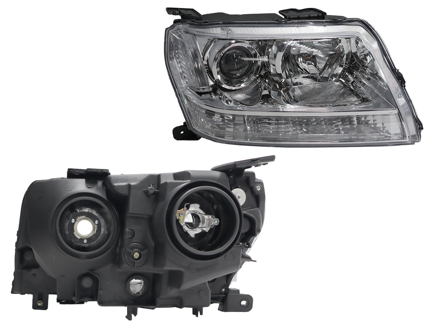 FARO DER F/CROMADO C/CUARTO BLANCO