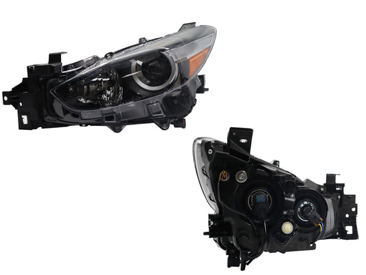 FARO IZQ F/NEGRO C/LUPA P/HALOGENO C/MICA AMBAR (SEDAN/H-BACK)