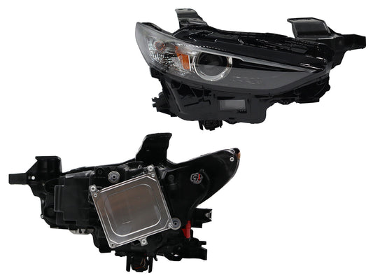 FARO DER F/NEGRO C/LED C/LUPA C/MICA AMBAR (SEDAN/H-BACK)