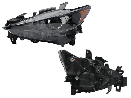 FARO IZQ F/NEGRO C/LED C/LUPA C/MICA AMBAR