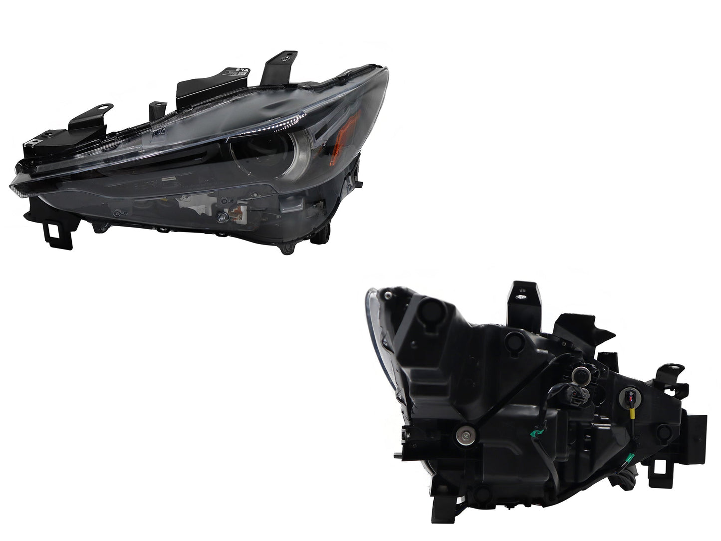 FARO IZQ F/NEGRO C/LED C/LUPA C/MICA AMBAR LUCES ADAPTATIVAS