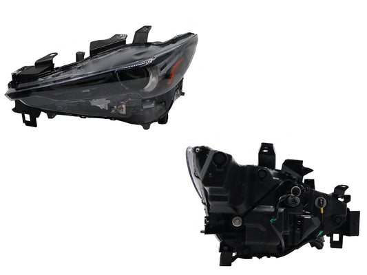 FARO IZQ F/NEGRO C/LED C/LUPA C/MICA AMBAR LUCES ADAPTATIVAS