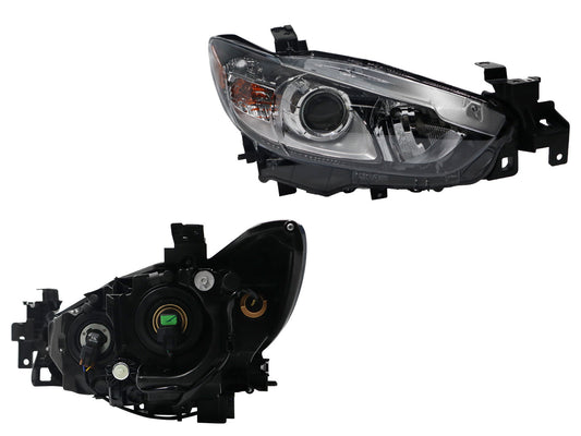 FARO DER F/NEGRO C/LUPA P/HALOGENO C/MICA AMBAR