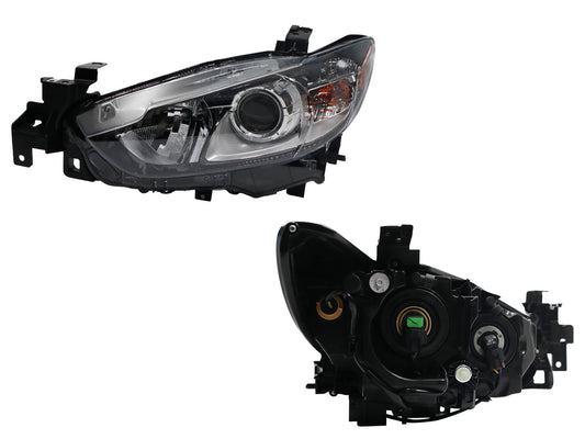 FARO IZQ F/NEGRO C/LUPA P/HALOGENO C/MICA AMBAR