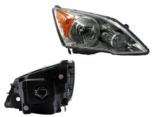 FARO DER F/CROMADO C/MICA AMBAR