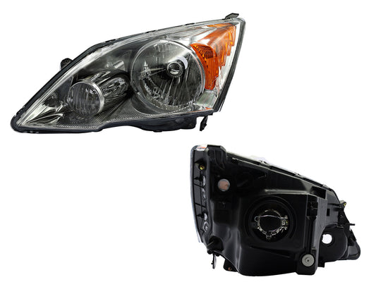 FARO IZQ F/CROMADO C/MICA AMBAR