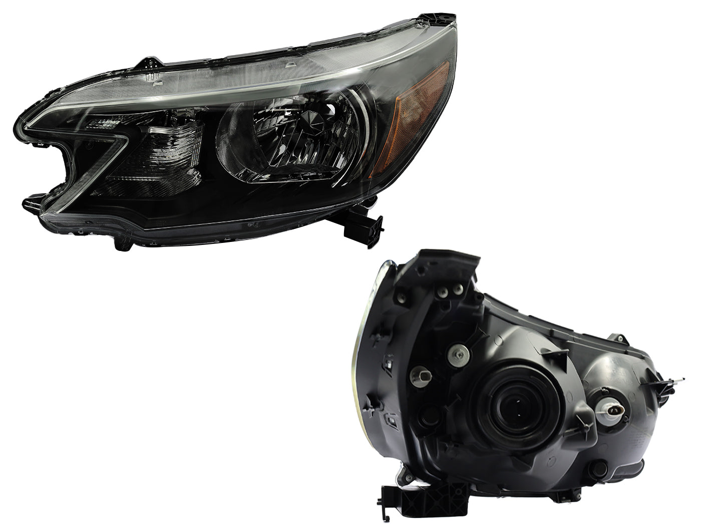 FARO IZQ F/NEGRO C/MICA AMBAR