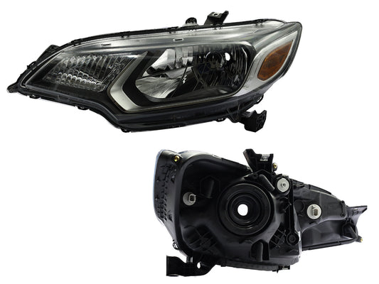 FARO IZQ F/NEGRO C/MICA AMBAR