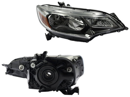 FARO DER F/NEGRO C/MICA AMBAR