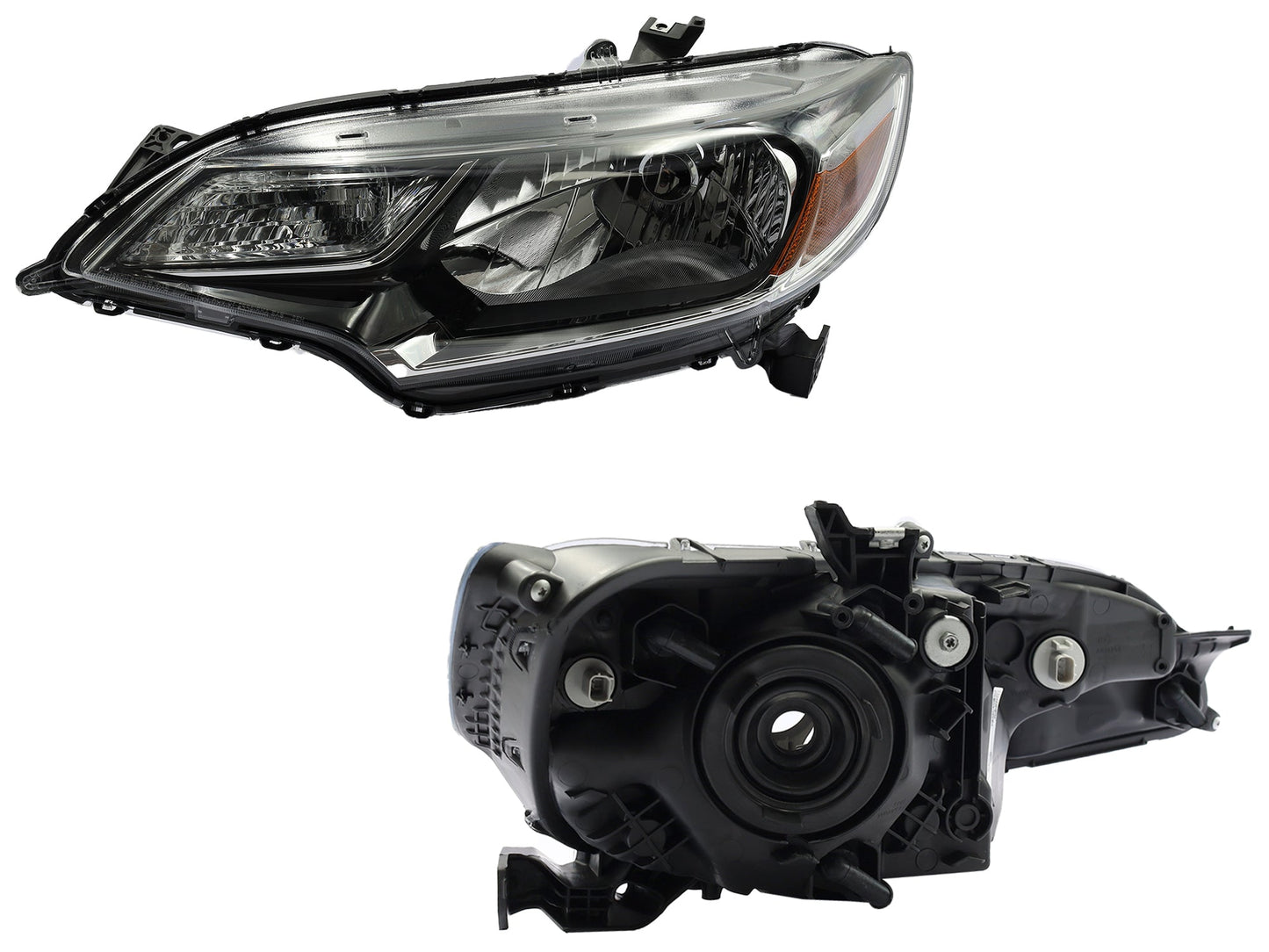 FARO IZQ F/NEGRO C/MICA AMBAR