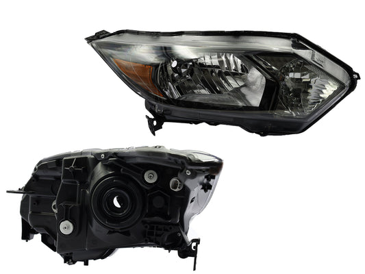 FARO DER F/NEGRO C/MICA AMBAR