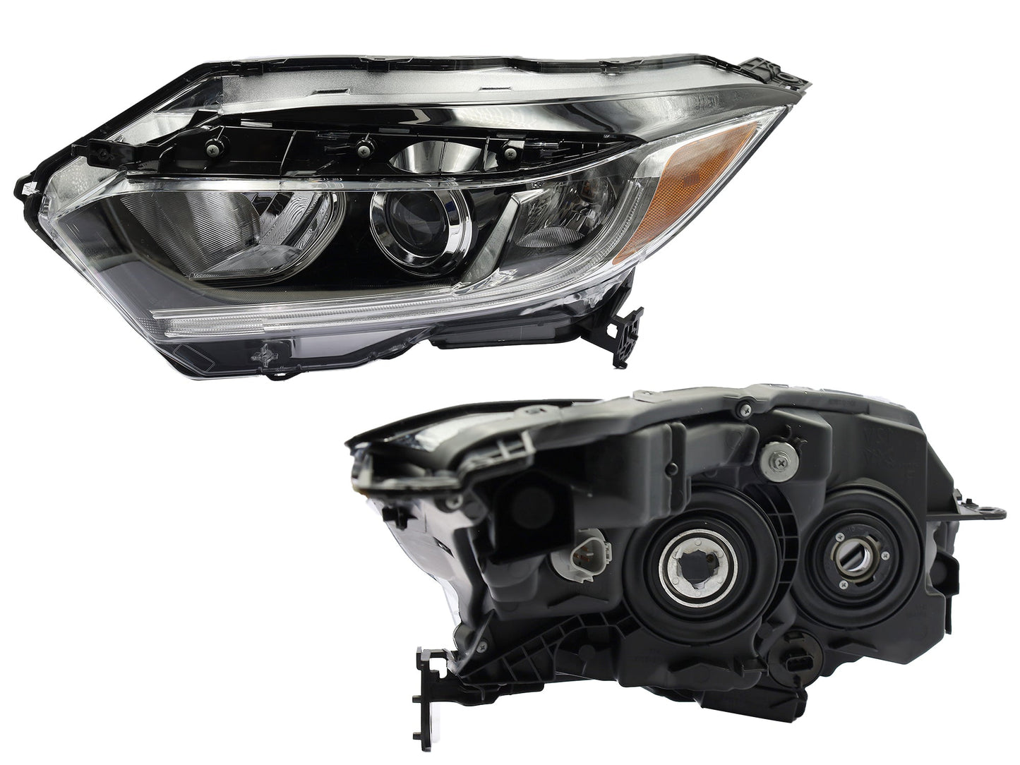 FARO IZQ F/NEGRO C/LUPA C/DRL C/MICA AMBAR