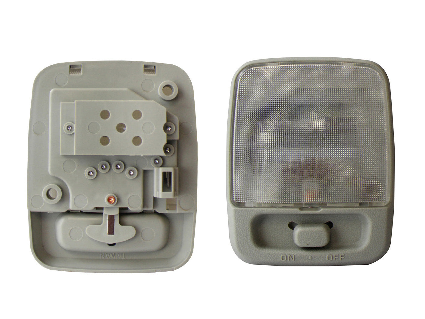 LAMPARA INT GRIS C/BASE (EMP/10PZS)