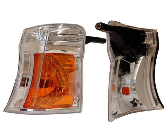 CUARTO ESQ IZQ TRANSPARENTE/AMBAR C/SOQUET (EMP/2PZS)