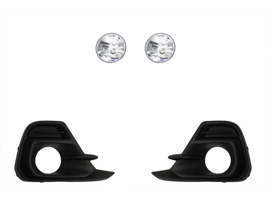 KIT FARO AUX S/CABLES C/REJILLAS NEGRAS FILO NEGRO C/FOCOS (NUEVA LINEA)