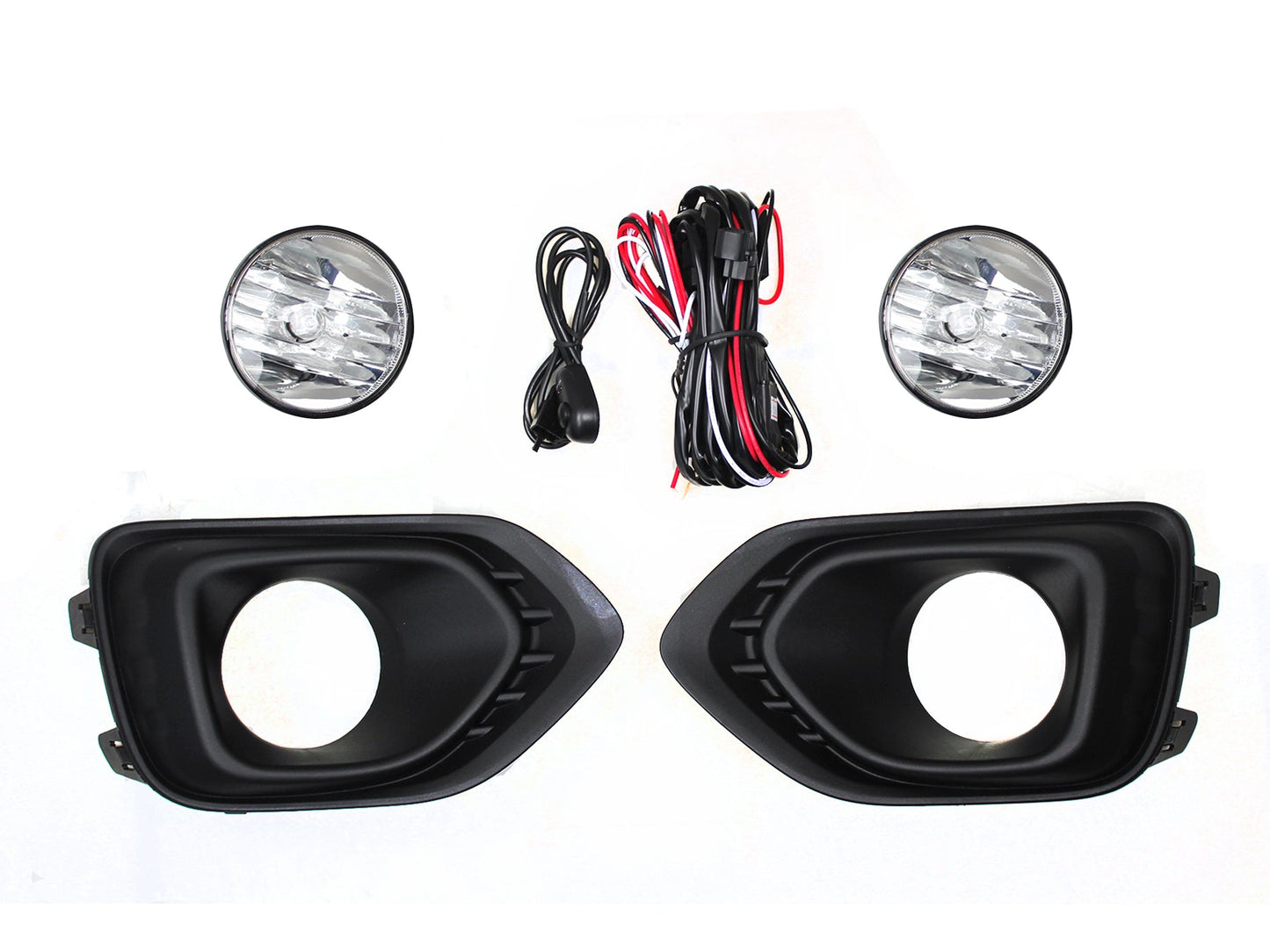 KIT FARO AUX C/CABLES C/REJILLAS NEGRAS C/FOCOS (SEDAN/H-BACK)