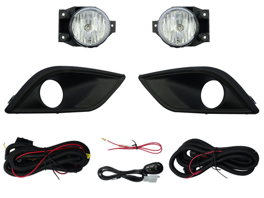 KIT FARO AUX C/CABLES C/REJILLAS NEGRAS FILO NEGRO C/FOCOS