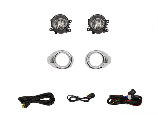 KIT FARO AUX C/CABLES C/ARILLO CROMO C/FOCOS