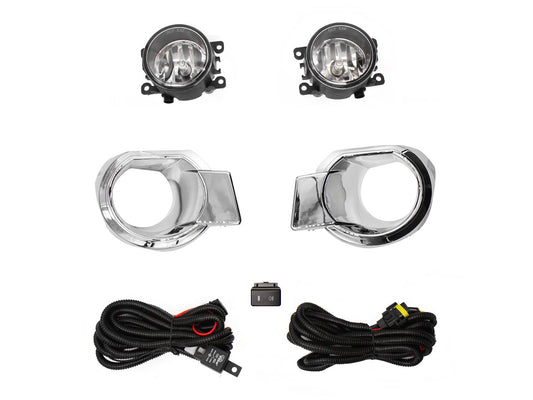 KIT FARO AUX C/CABLES C/REJILLAS CROMO C/FOCOS