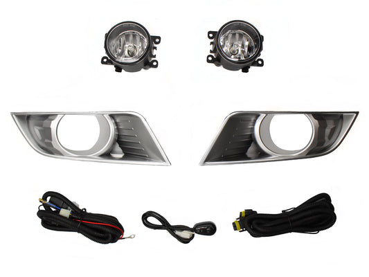 KIT FARO AUX C/CABLES C/REJILLAS PLATAS C/FOCOS (LUJO)