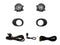 KIT FARO AUX C/CABLES C/REJILLAS NEGRAS C/FOCOS (SEDAN/H-BACK)