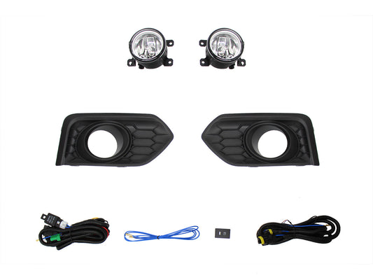 KIT FARO AUX C/CABLES C/REJILLAS NEGRAS C/FOCOS