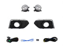 KIT FARO AUX C/CABLES C/REJILLAS NEGRAS C/FILO CROMO C/FOCOS