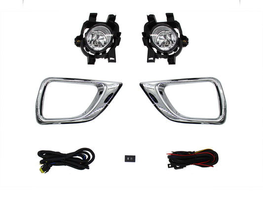 KIT FARO AUX C/CABLES C/REJILLAS CROMOS C/FOCOS