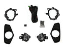 KIT FARO AUX S/LED C/CABLES C/REJILLAS NEGROS (FOCO HALOGENO)