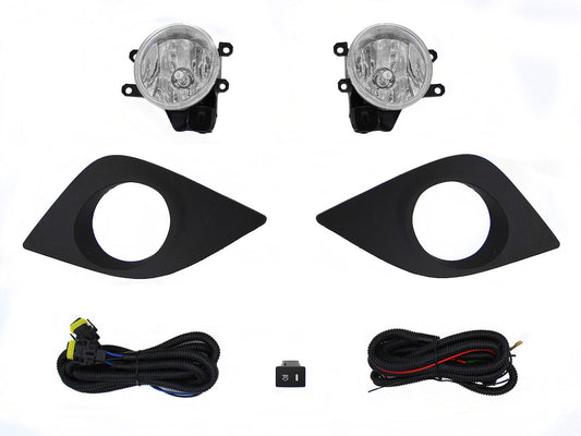 KIT FARO AUX C/CABLES C/REJILLAS NEGRAS C/FOCOS