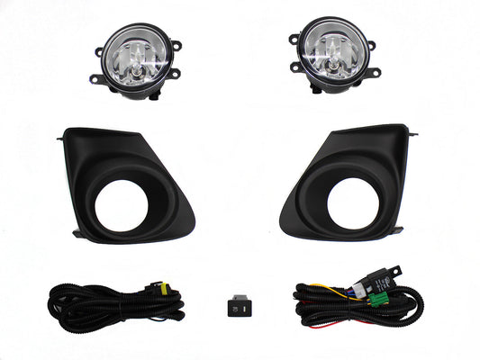 KIT FARO AUX C/CABLES C/REJILLAS NEGRAS C/FOCOS