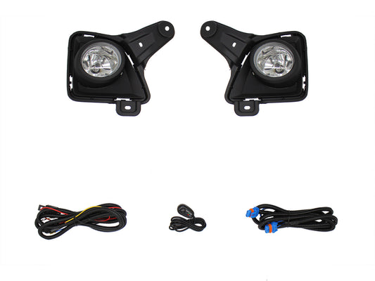 KIT FARO AUX C/CABLES C/REJILLAS NEGRAS C/FOCOS