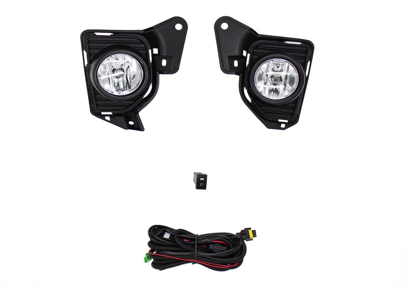 KIT FARO AUX C/CABLES C/REJILLAS NEGRAS C/FOCOS