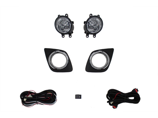 KIT FARO AUX C/CABLES C/REJILLAS ARILLO CROMO C/FOCOS