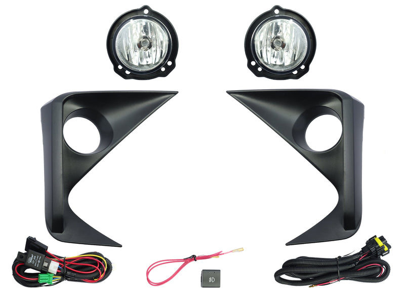 KIT FARO AUX C/CABLES C/REJILLAS NEGRAS C/FOCOS