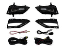 KIT FARO AUX C/CABLES C/REJILLAS NEGRAS C/FOCOS