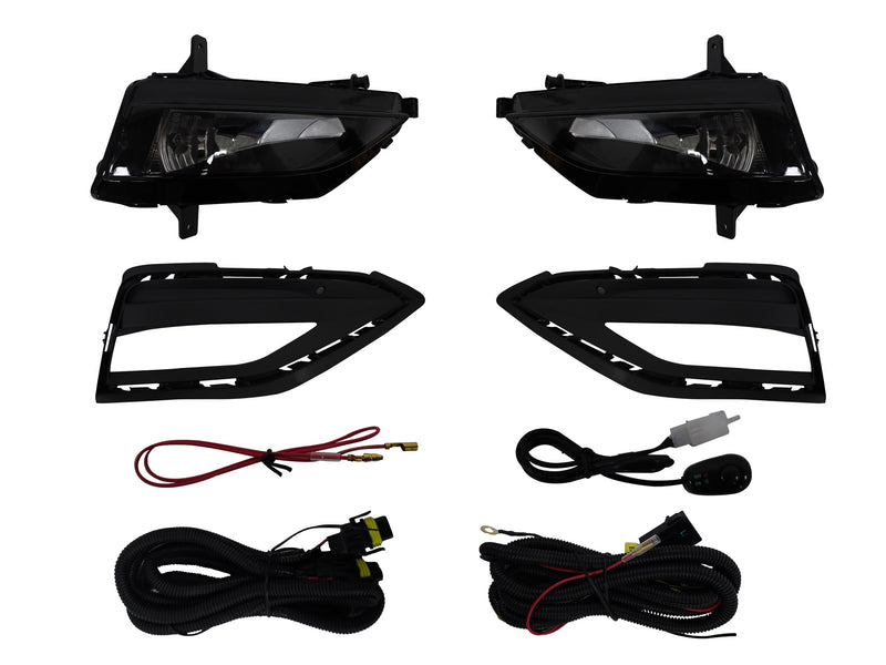 KIT FARO AUX C/CABLES C/REJILLAS NEGRAS C/FOCOS