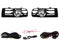 KIT FARO AUX C/CABLES C/REJILLAS NEGRAS C/FOCOS