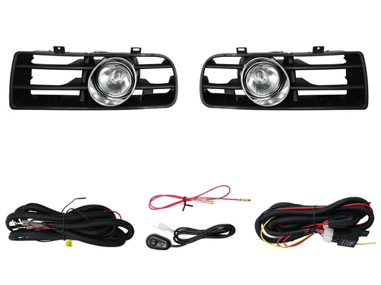 KIT FARO AUX C/CABLES C/REJILLAS NEGRAS C/FOCOS