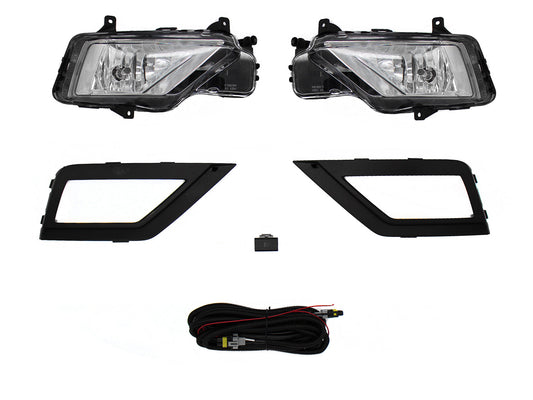 KIT FARO AUX C/CABLES C/REJILLAS NEGRAS C/FOCOS (SAVEIRO 17-23)