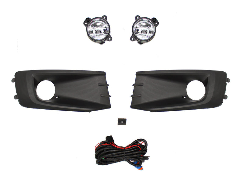 KIT FARO AUX C/CABLES C/REJILLAS NEGRAS C/FOCOS