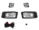 KIT FARO AUX C/CABLES C/REJILLAS NEGRAS Y CROMO C/FOCOS