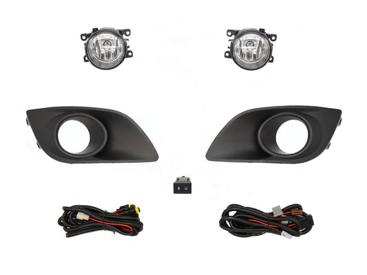 KIT FARO AUX C/CABLES C/REJILLAS NEGRAS C/FOCOS