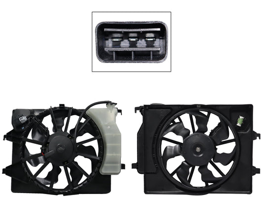 MOTOVENTILADOR COMPLETO C/AIRE C/TOLVA C/DEPOSITO 3PINES C/RESISTENCIA (ACCENT 18-22) (SEDAN/H-BACK)