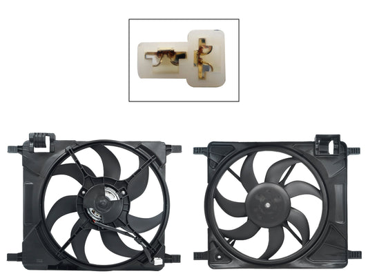 MOTOVENTILADOR COMPLETO C/S AIRE C/TOLVA EMBRA 2PINES S/RES (BEAT 1.2L 18-21)