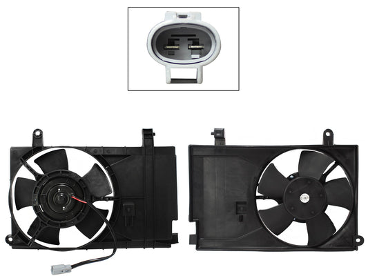 MOTOVENTILADOR COMPLETO P/AIRE ACONDICIONADO C/TOLVA 2PINES S/RES (PT G3 06-09)